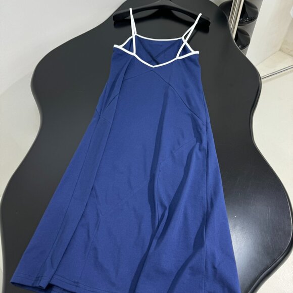 Brand New Miu Miu Blue Stretch Jersey Cotton Slip Dress - Picture 8 of 9